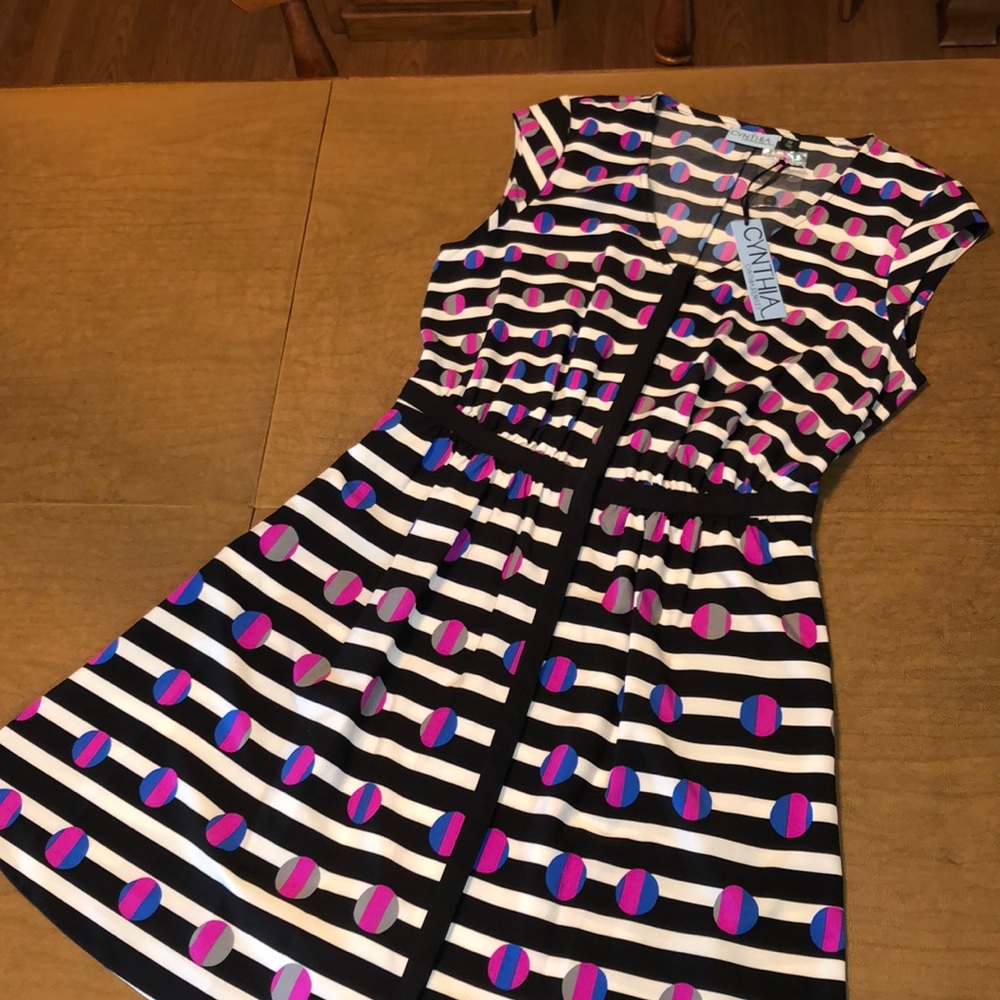Cynthia Rowley Mid Length Eclipse Dress Sz 8